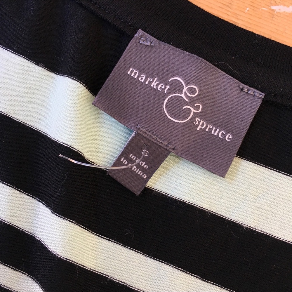 Market and spruce green striped dress S - Picture 5 of 5